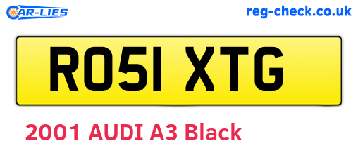 RO51XTG are the vehicle registration plates.