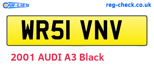 WR51VNV are the vehicle registration plates.