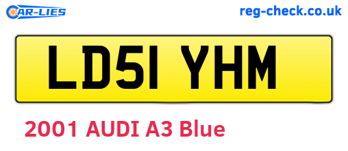 LD51YHM are the vehicle registration plates.