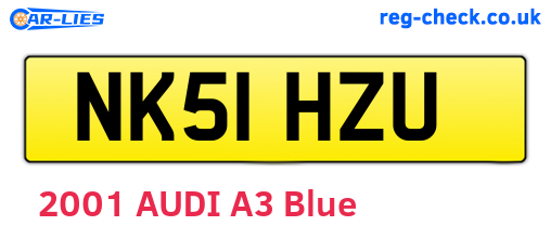 NK51HZU are the vehicle registration plates.