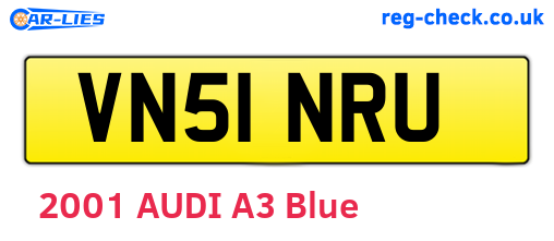 VN51NRU are the vehicle registration plates.