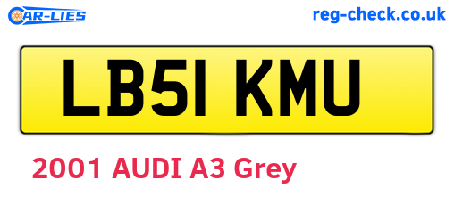 LB51KMU are the vehicle registration plates.