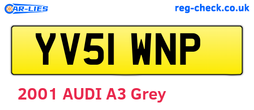 YV51WNP are the vehicle registration plates.