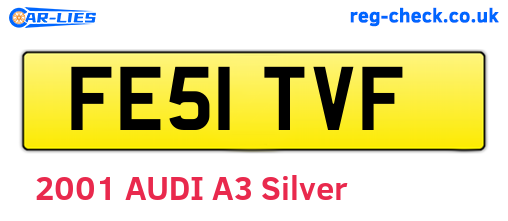 FE51TVF are the vehicle registration plates.