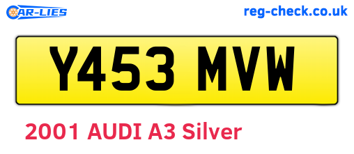 Y453MVW are the vehicle registration plates.
