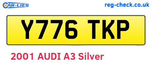Y776TKP are the vehicle registration plates.