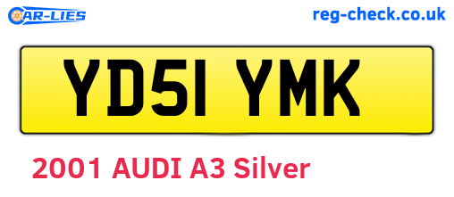 YD51YMK are the vehicle registration plates.