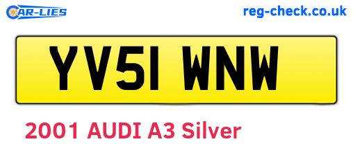 YV51WNW are the vehicle registration plates.