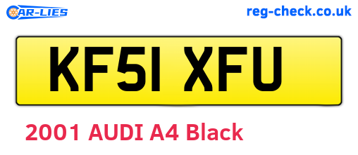 KF51XFU are the vehicle registration plates.