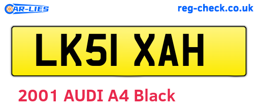 LK51XAH are the vehicle registration plates.