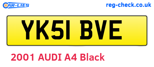 YK51BVE are the vehicle registration plates.