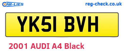 YK51BVH are the vehicle registration plates.