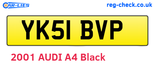 YK51BVP are the vehicle registration plates.