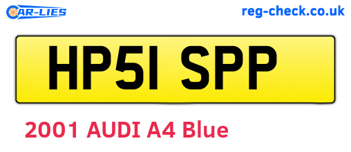 HP51SPP are the vehicle registration plates.