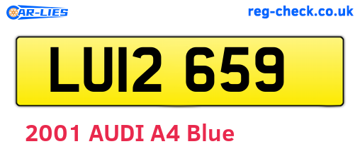 LUI2659 are the vehicle registration plates.