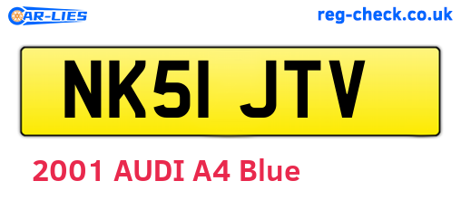 NK51JTV are the vehicle registration plates.