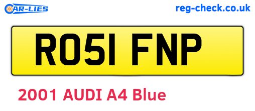 RO51FNP are the vehicle registration plates.
