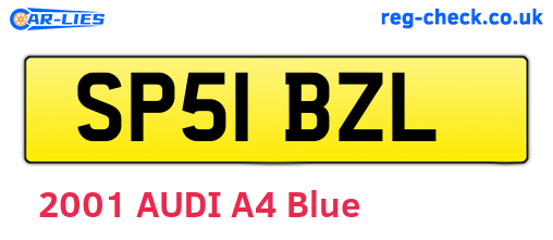 SP51BZL are the vehicle registration plates.