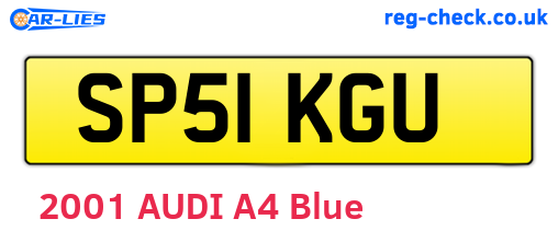 SP51KGU are the vehicle registration plates.