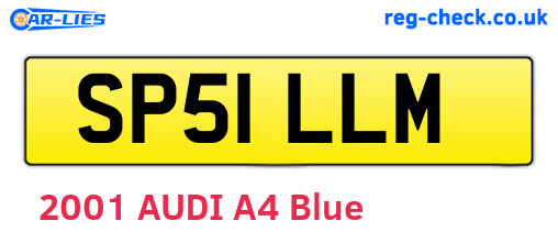 SP51LLM are the vehicle registration plates.