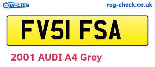 FV51FSA are the vehicle registration plates.