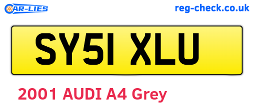 SY51XLU are the vehicle registration plates.
