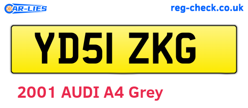 YD51ZKG are the vehicle registration plates.