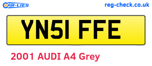 YN51FFE are the vehicle registration plates.