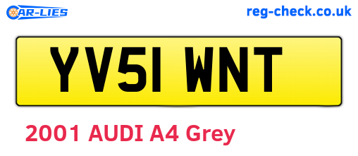 YV51WNT are the vehicle registration plates.