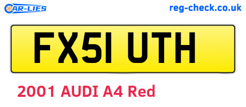 FX51UTH are the vehicle registration plates.