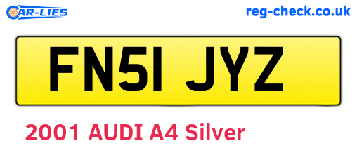 FN51JYZ are the vehicle registration plates.
