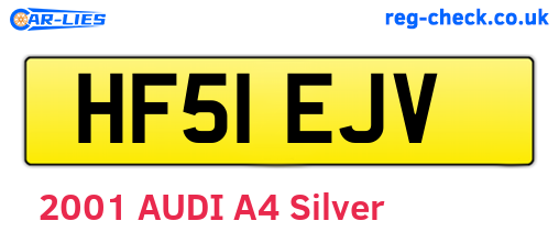 HF51EJV are the vehicle registration plates.
