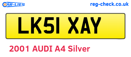 LK51XAY are the vehicle registration plates.