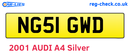 NG51GWD are the vehicle registration plates.