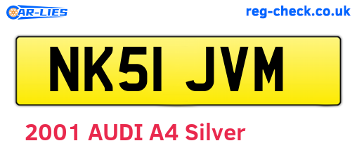 NK51JVM are the vehicle registration plates.