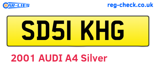 SD51KHG are the vehicle registration plates.