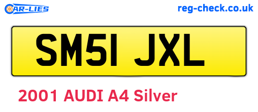 SM51JXL are the vehicle registration plates.