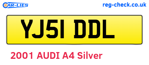 YJ51DDL are the vehicle registration plates.