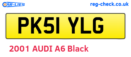 PK51YLG are the vehicle registration plates.