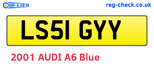 LS51GYY are the vehicle registration plates.