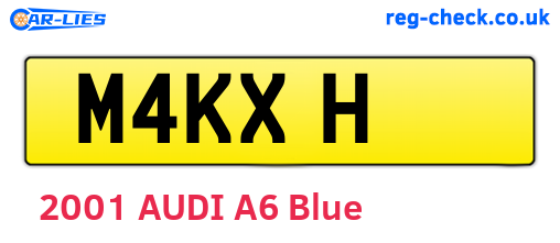 M4KXH are the vehicle registration plates.