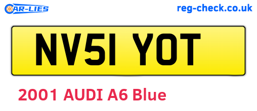 NV51YOT are the vehicle registration plates.