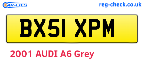 BX51XPM are the vehicle registration plates.