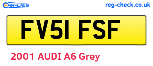 FV51FSF are the vehicle registration plates.