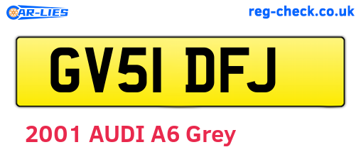 GV51DFJ are the vehicle registration plates.