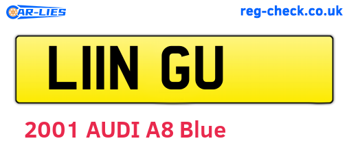 L11NGU are the vehicle registration plates.