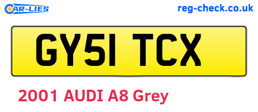 GY51TCX are the vehicle registration plates.