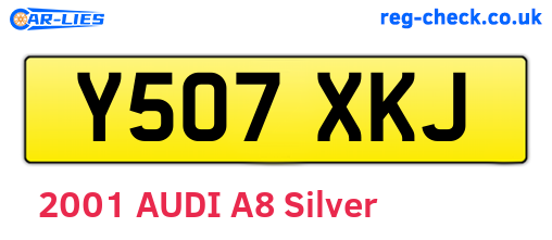 Y507XKJ are the vehicle registration plates.