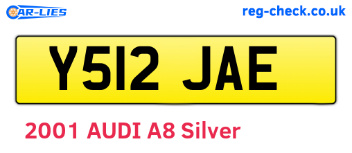 Y512JAE are the vehicle registration plates.