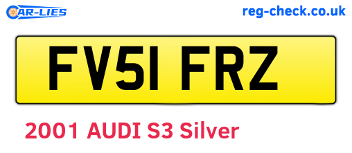 FV51FRZ are the vehicle registration plates.